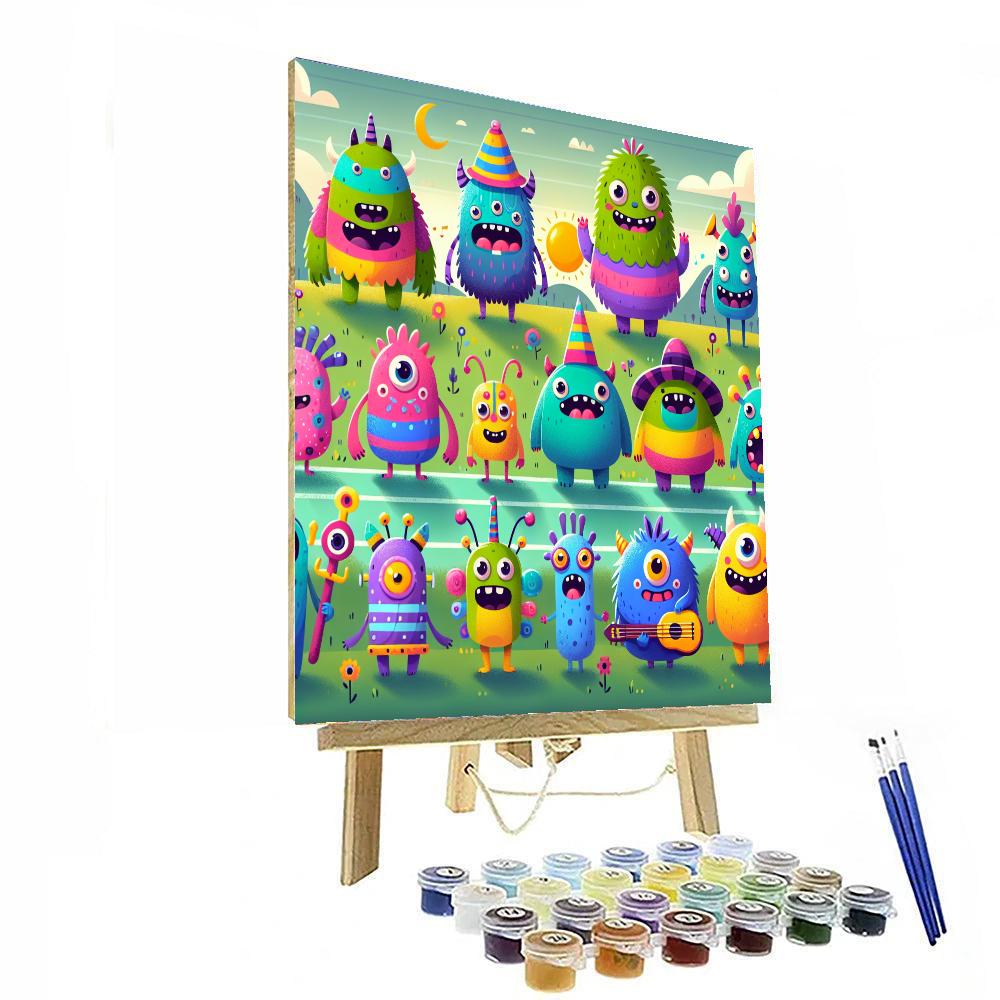 Merry Monster Parade Painting Number Kit