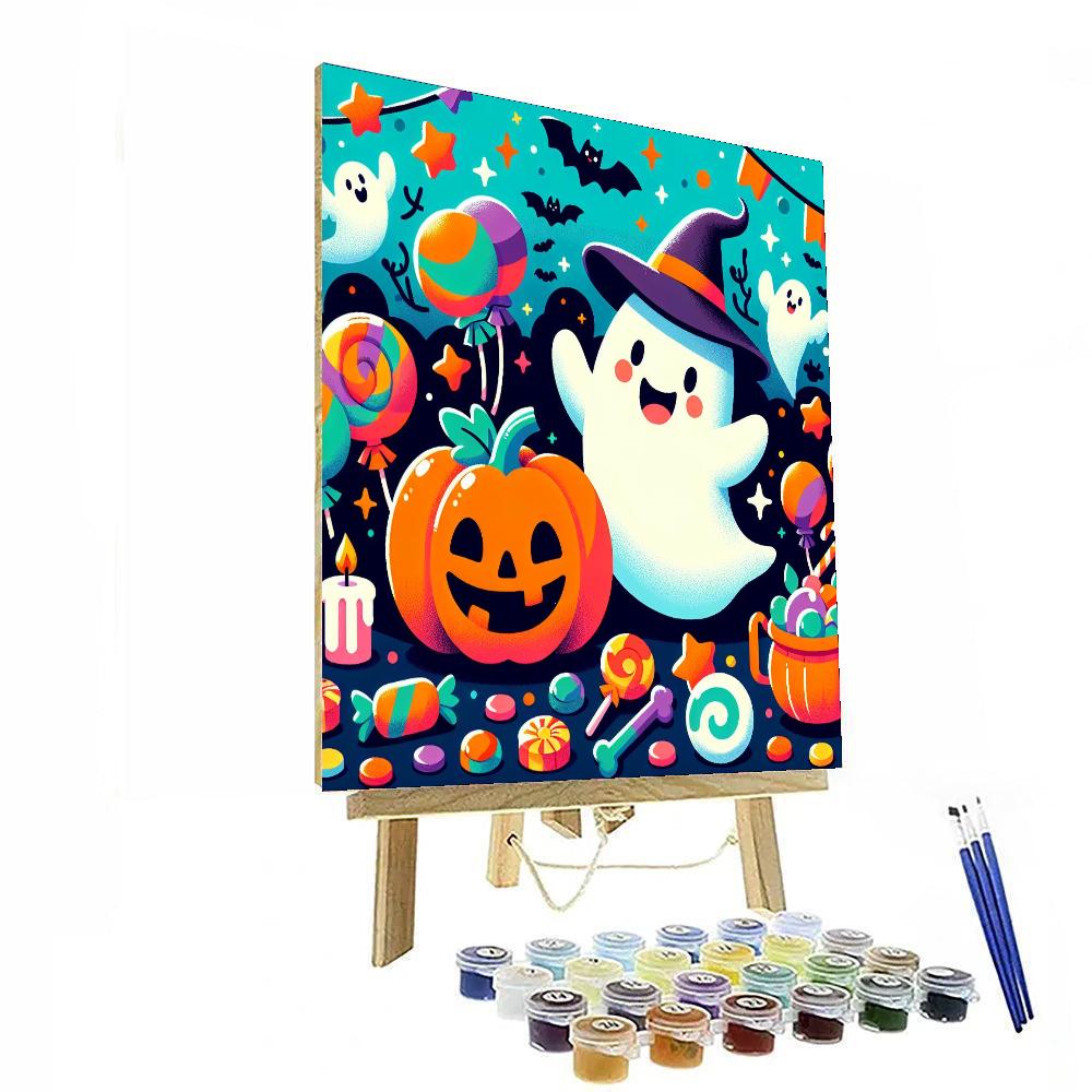 Dancing Halloween Friends Numbered Painting Kits