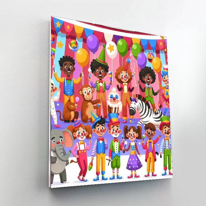 Silly Circus Parade Paint By Number
