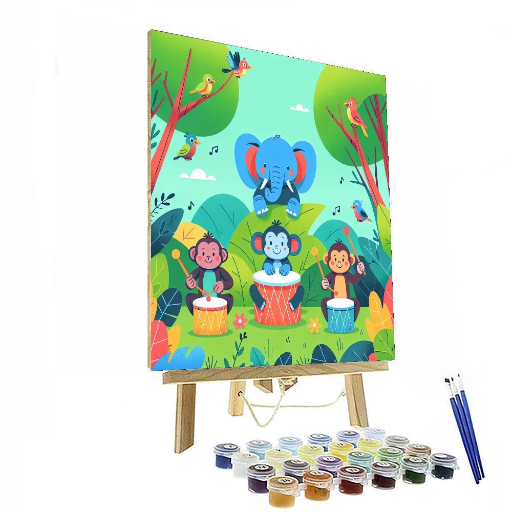 Jungle Drumming Rhythm Numbered Painting Kits
