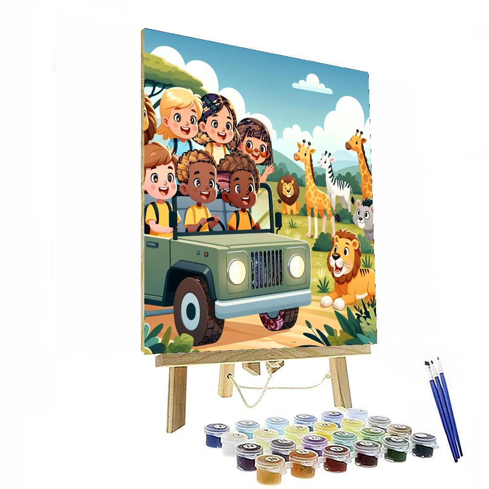 Sassy Safari Adventure Painting Number Kit