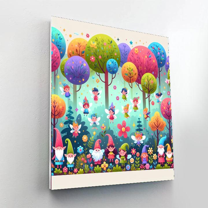 Fantastic Fairytale Forest Paint By Numbers Art