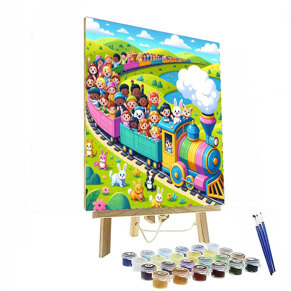 Adventure On The Train Paint By Numbers Kits