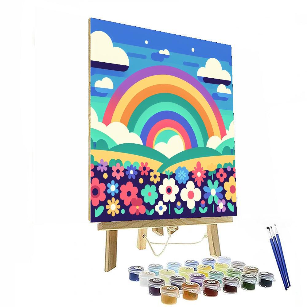 Rainbow Land Paint By Numbers Art