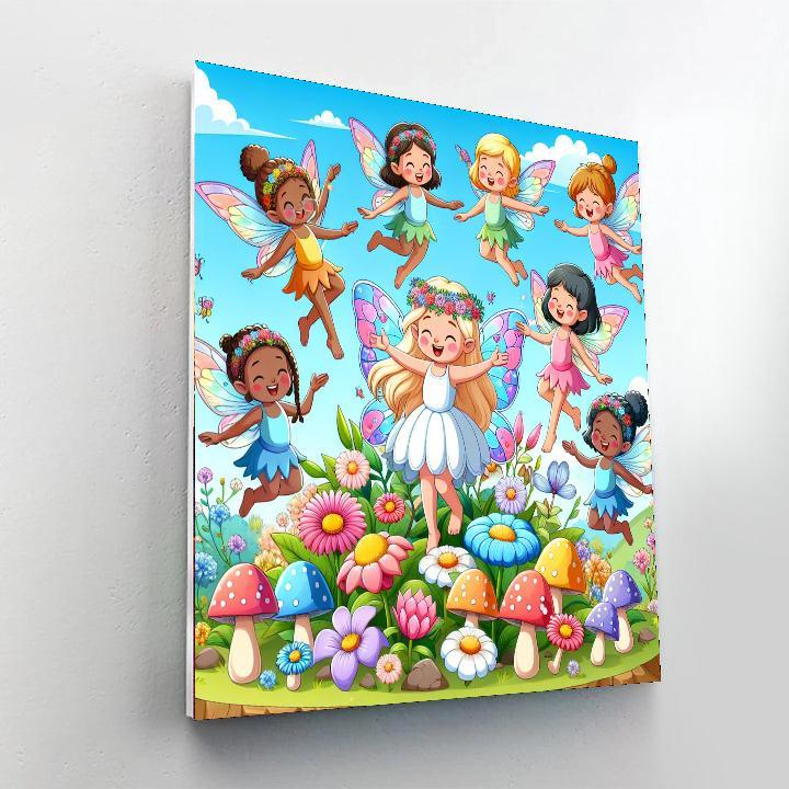 Colorful Fairy Garden Paint By Numbers Kits