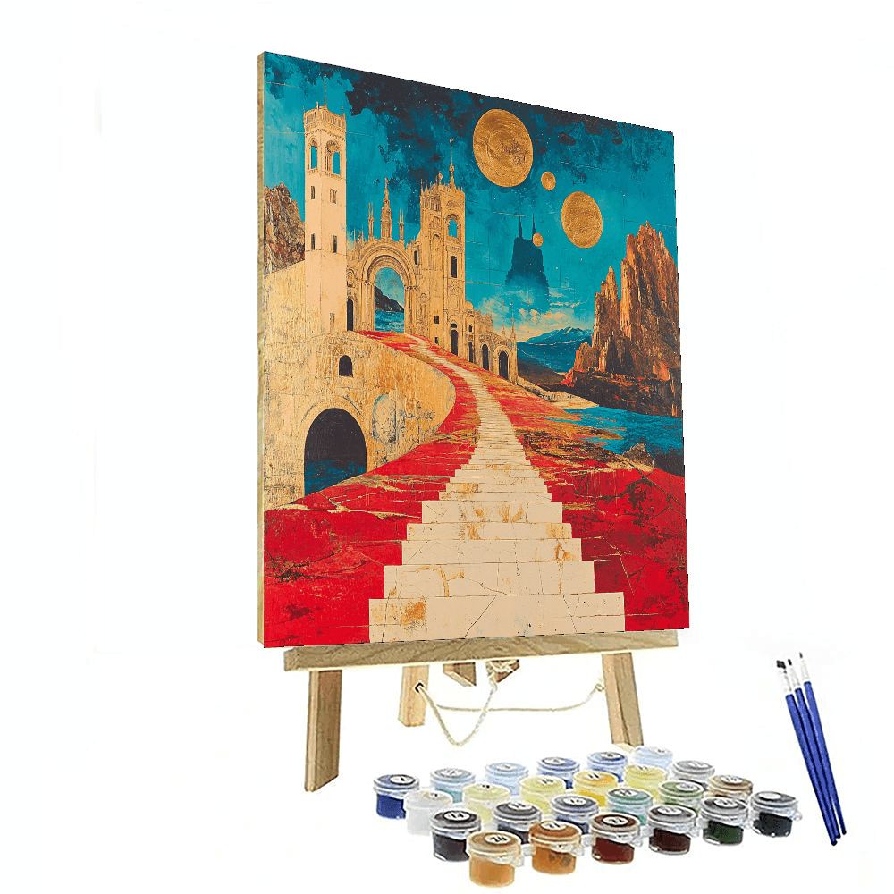 Salvador Dali Inspired Time Traveler's Adventure  Paint By Number