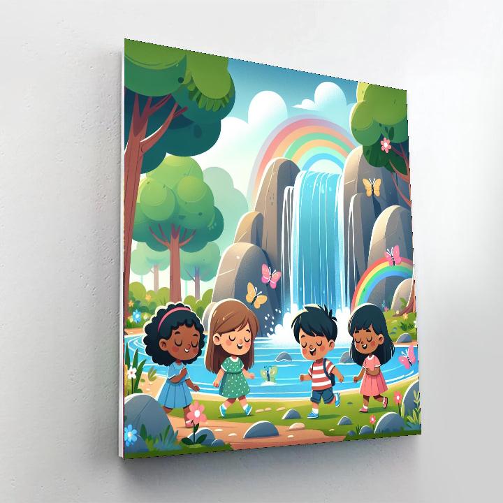 Wondrous Waterfall Whimsy Numbered Painting Kits
