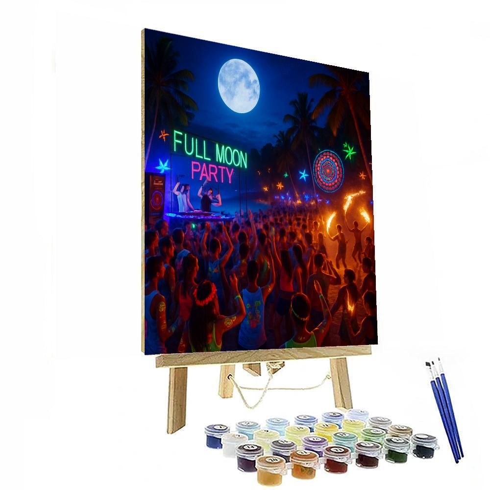 The Full Moon Party - Thailand DIY Paint By Numbers