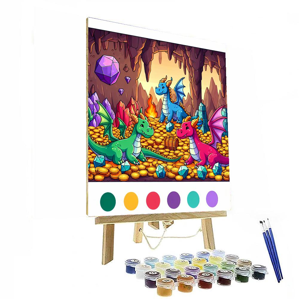 Magical Dragon's Den Numbered Painting Kits