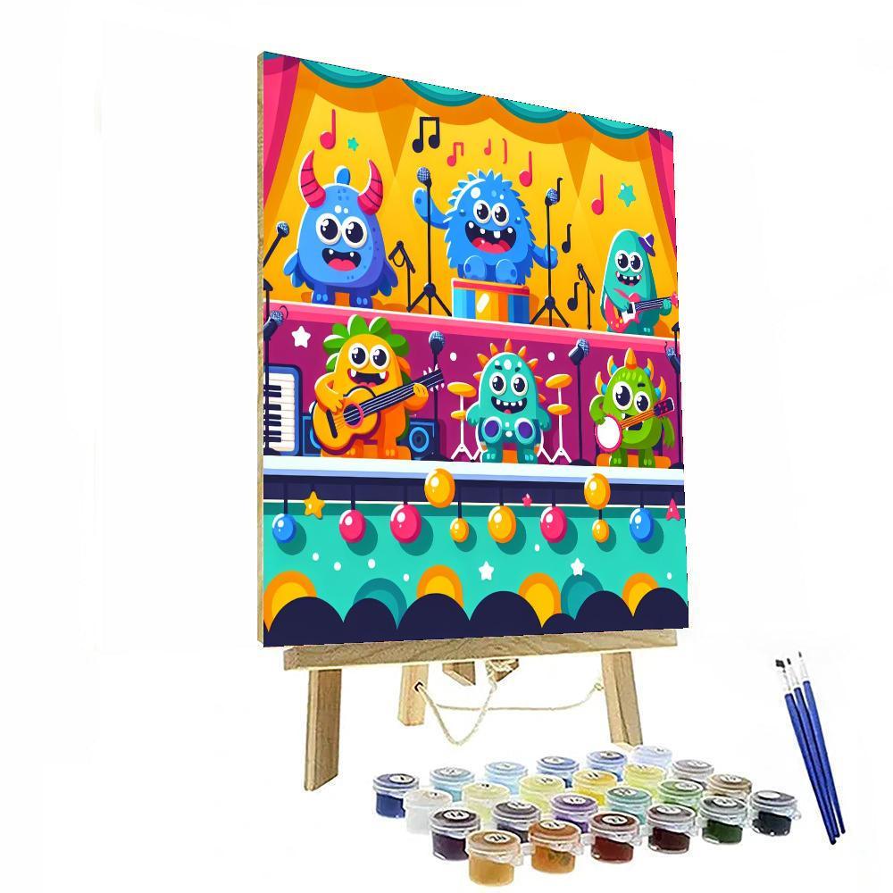 Silly Monster Band Paint By Numbers Kits