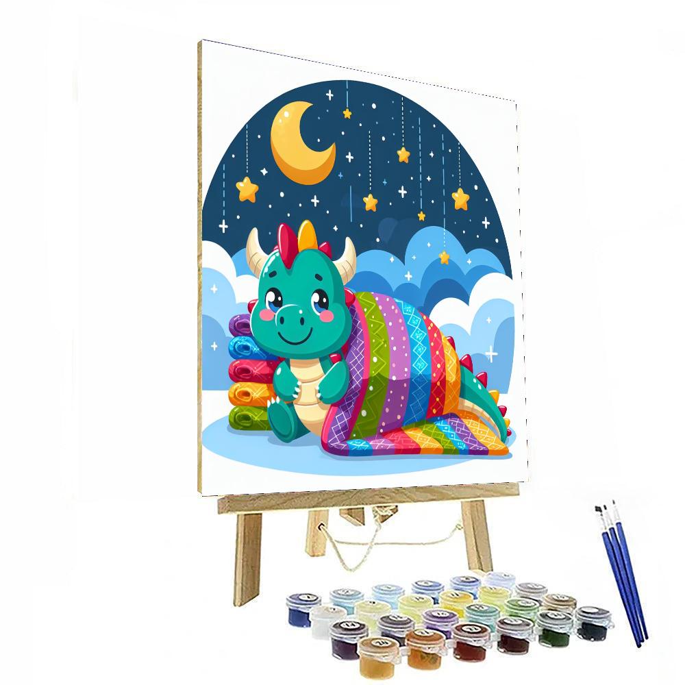 Cuddly Dragon Numbered Painting Kits