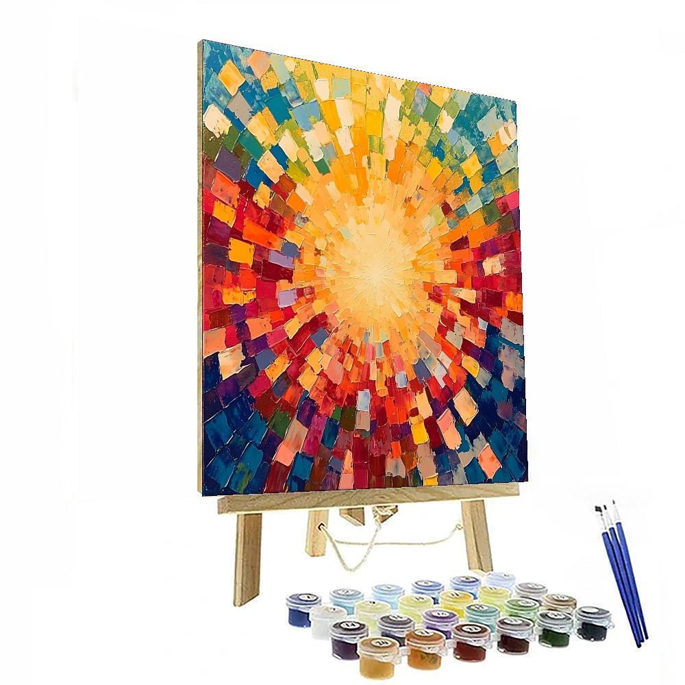 Georges Seurat Inspired Shattered Prism  Numbered Painting Kits