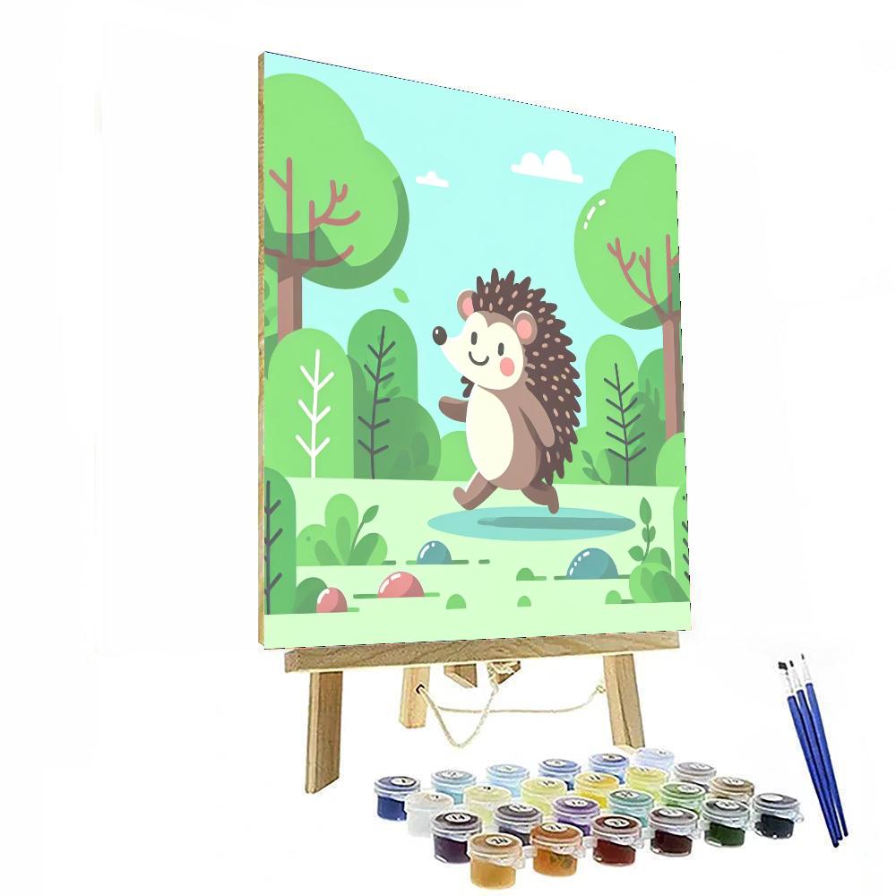 Happy Hedgehog Woodland Numbered Painting Kits