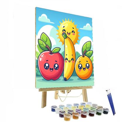 Fun Fruit Friends Painting By Numbers Kit
