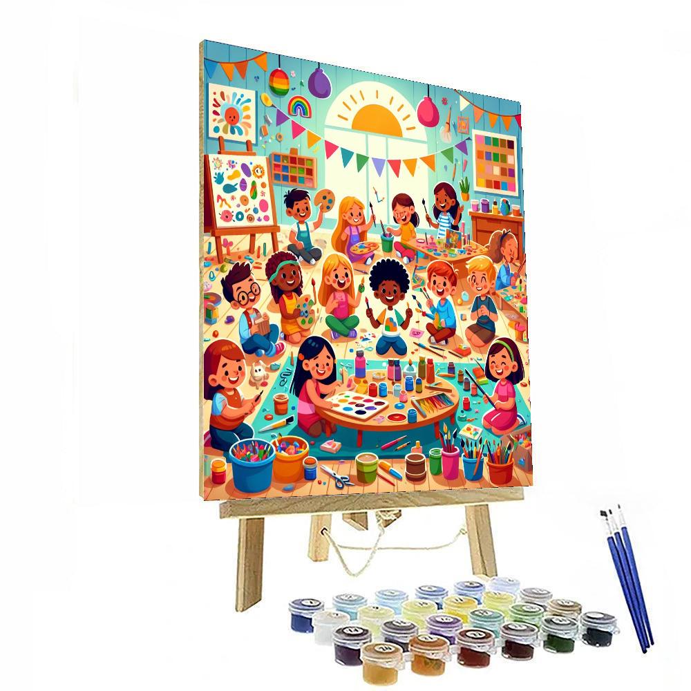 Colorful Creative Workshop Number Painting