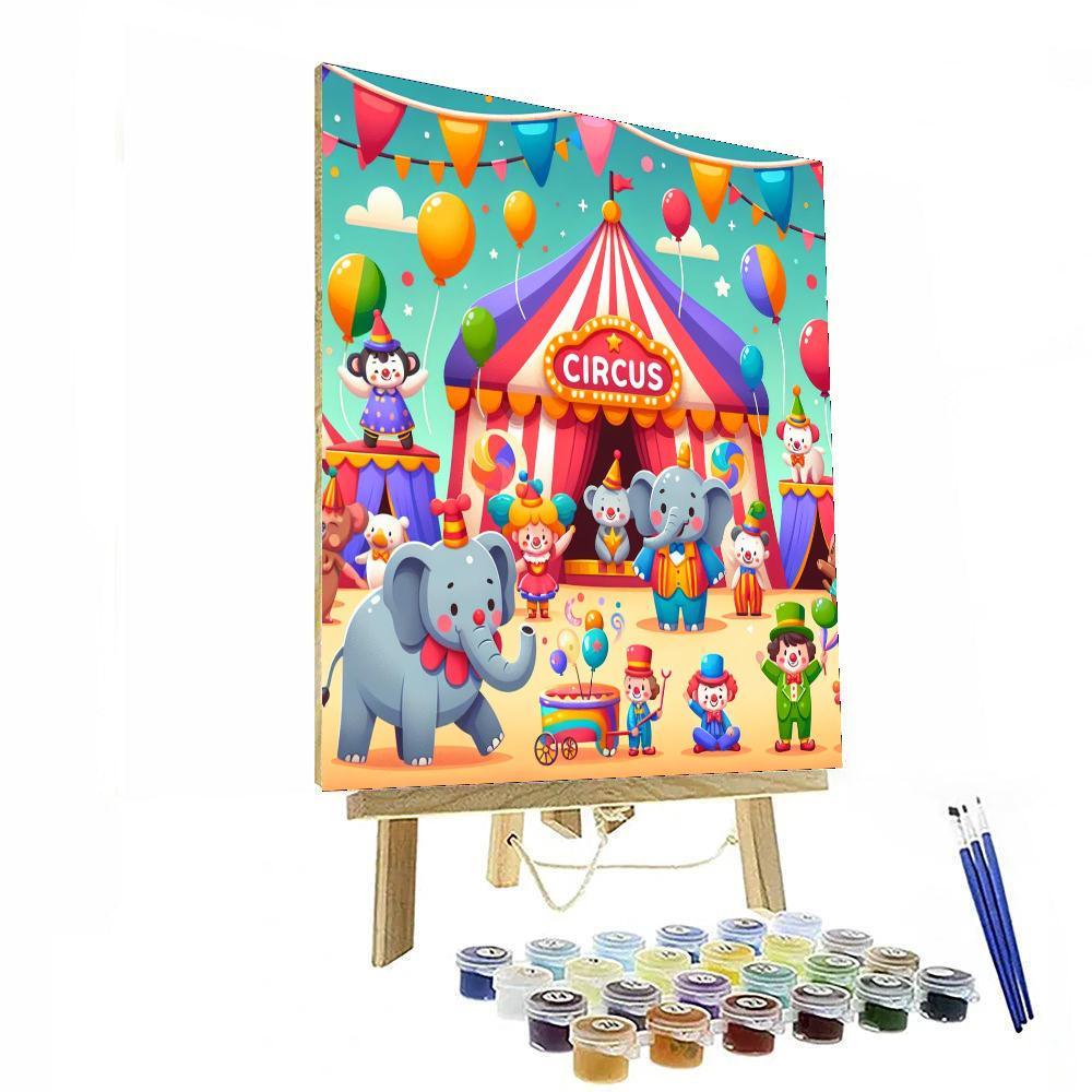 Merry Circus Spectacle Numbered Painting Kits