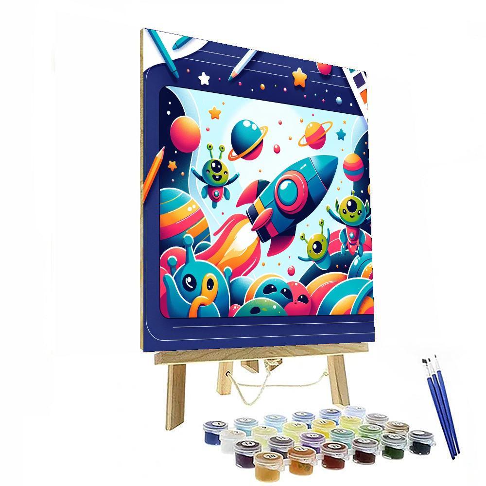 Journey Through Outer Space Paint By Number