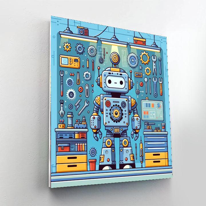 Robot Engineer's Workshop Paint By Color