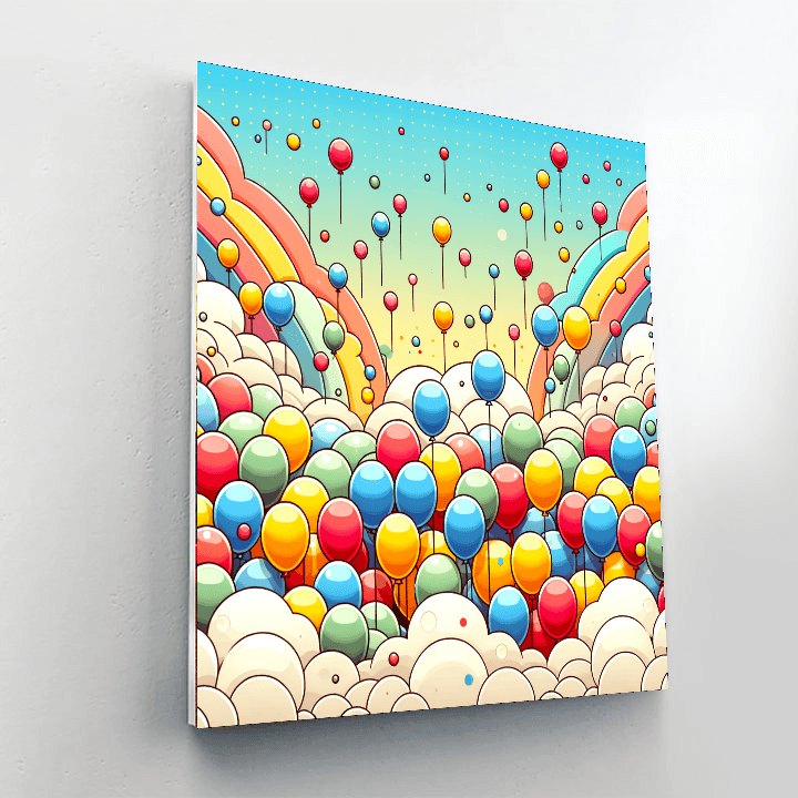 Bubbly Balloon Festival Paint By Number