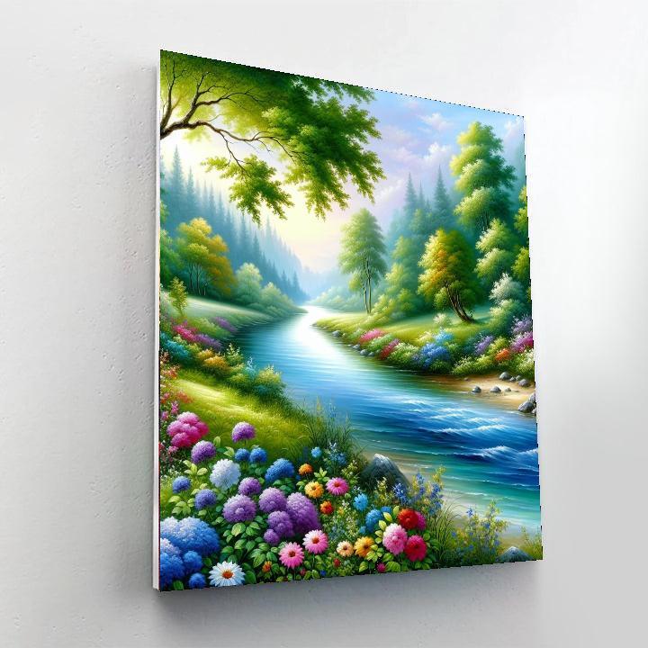 Enchanting Riverbend Numbered Painting Kits
