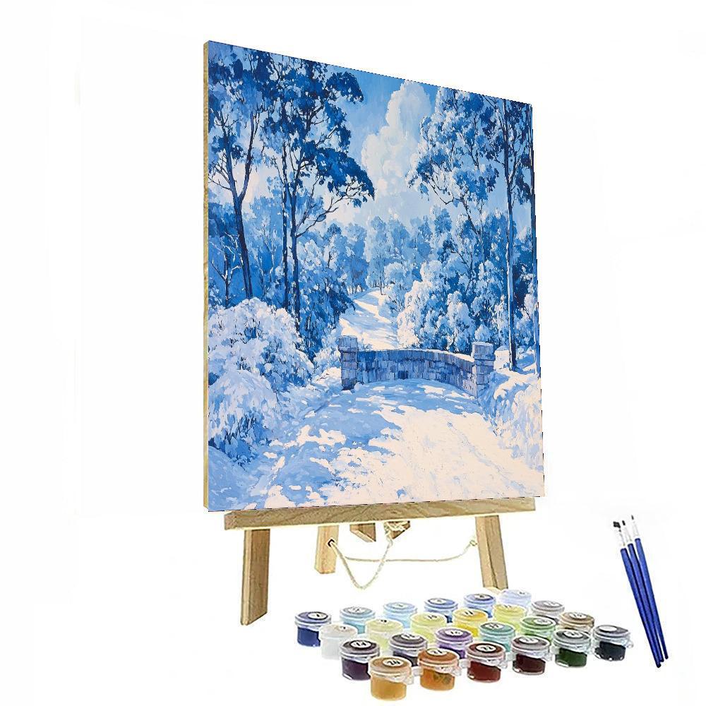 Paul Cézanne Inspired Tranquil Winter Scape  Painting By Numbers Kit