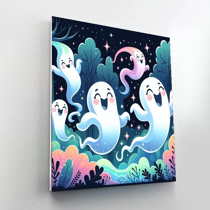 Galloping Ghosts Paint By Numbers Art