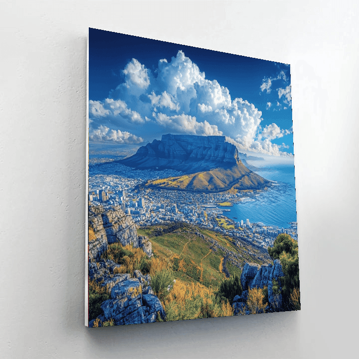 Cape Town Table Mountain - South Africa DIY Paint By Numbers