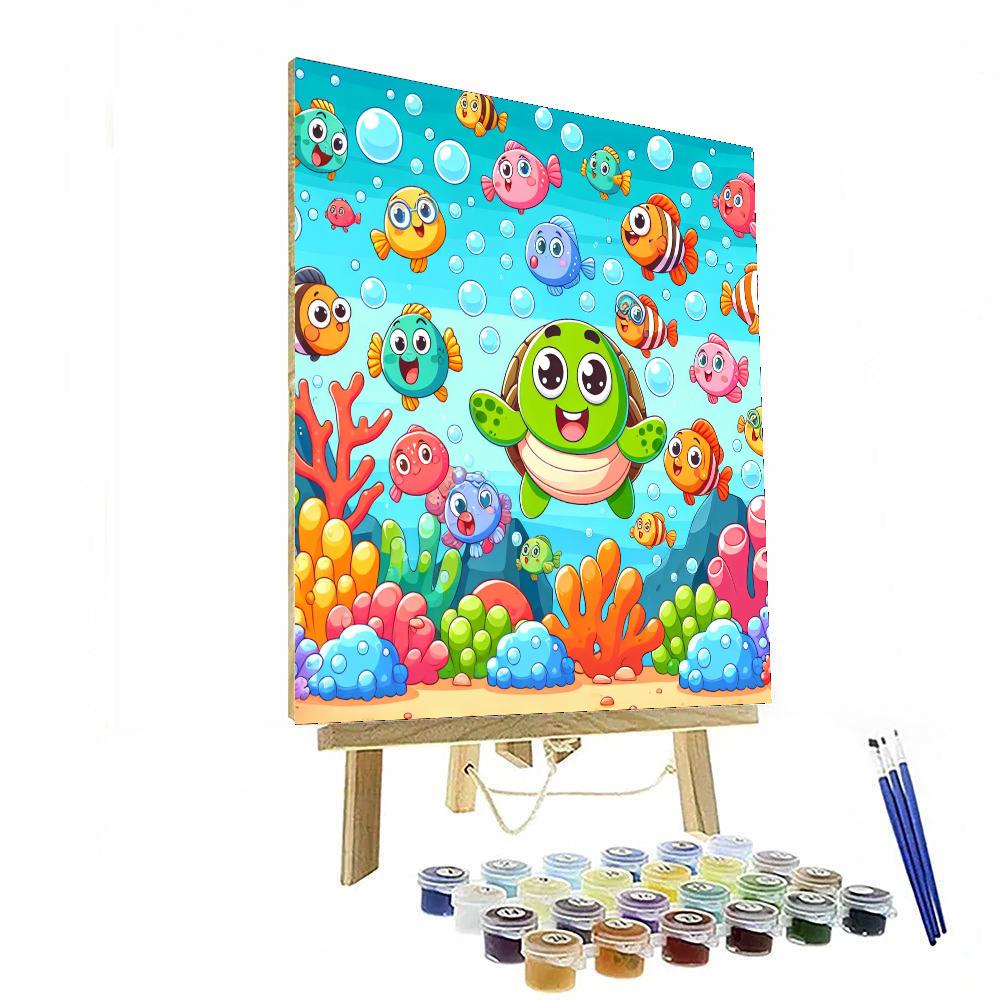 Underwater Fiesta Painting Number Kit