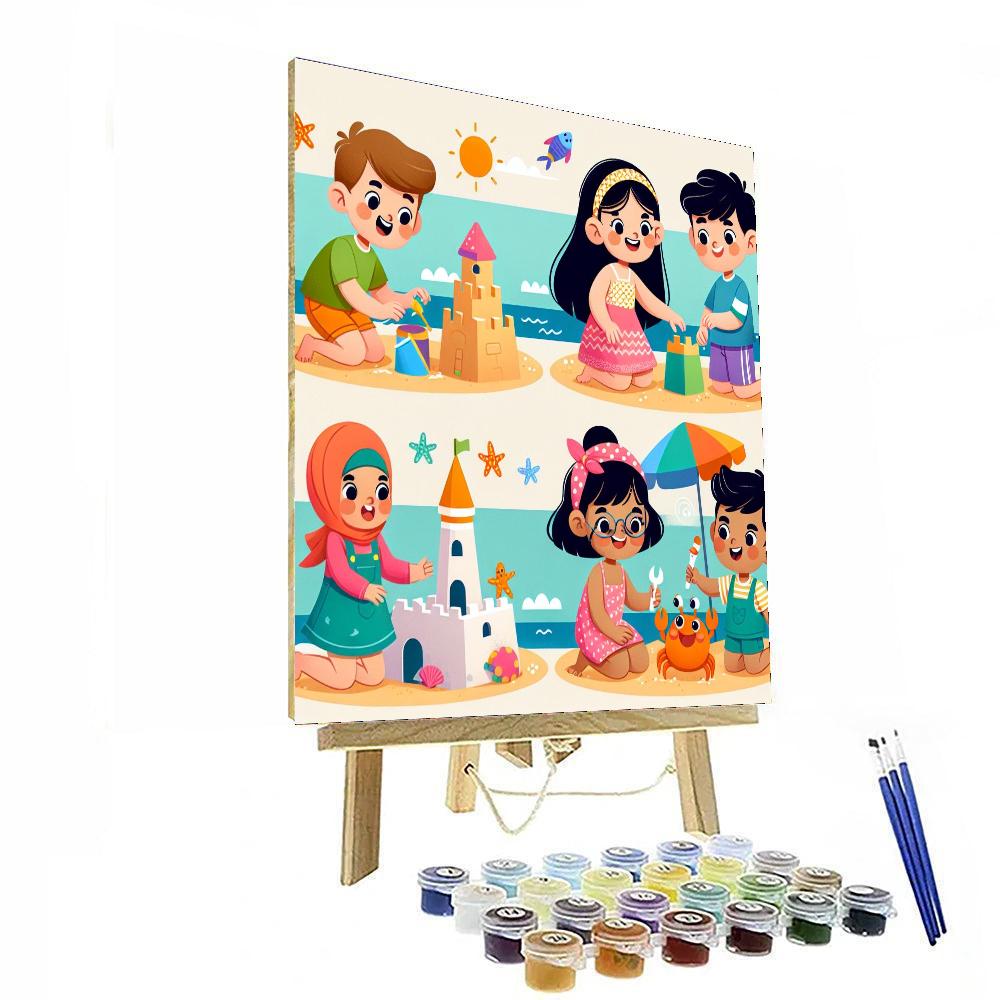 Breezy Beach Adventure Painting By Numbers Kit