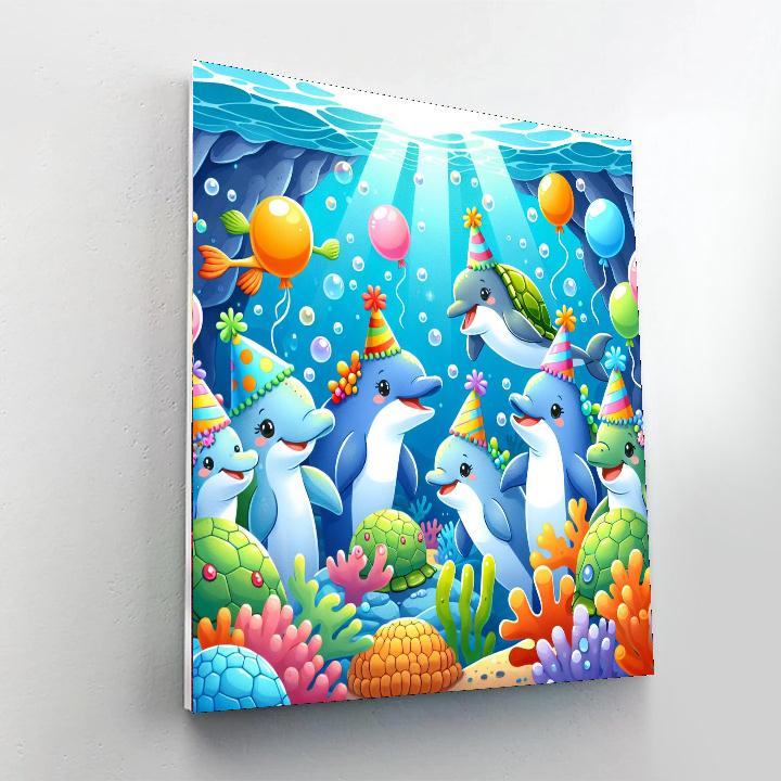 Giggling Ocean Party Numbered Painting Kits