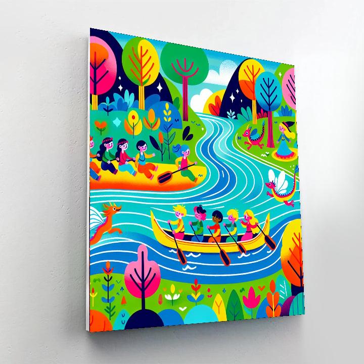Enchanted River Adventure Paint By Numbers