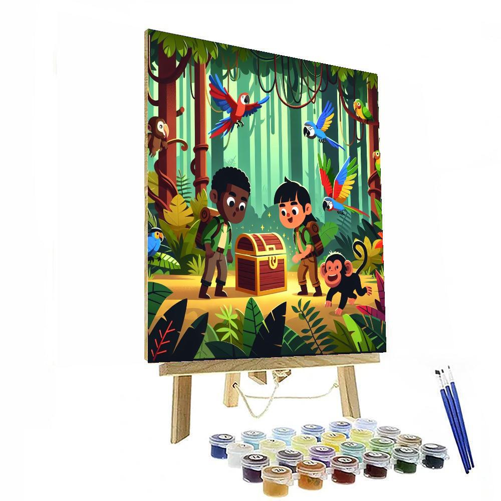 Jungle Treasure Expedition Painting By Numbers Kit