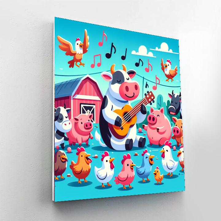 Fiesta On The Farm Painting By Numbers Kit