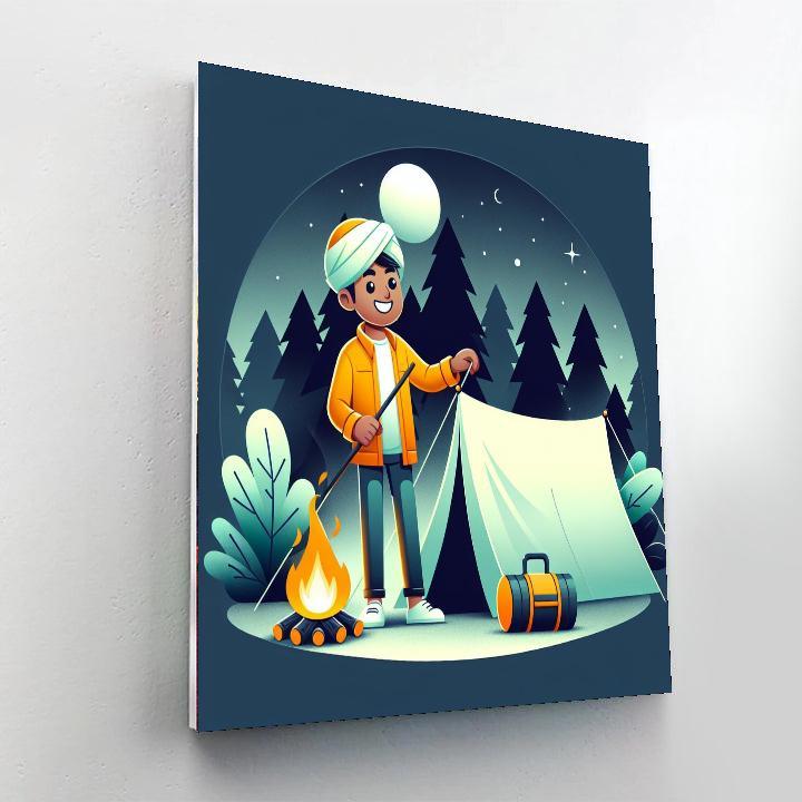 Happy Camper's Journey Painting Number Kit