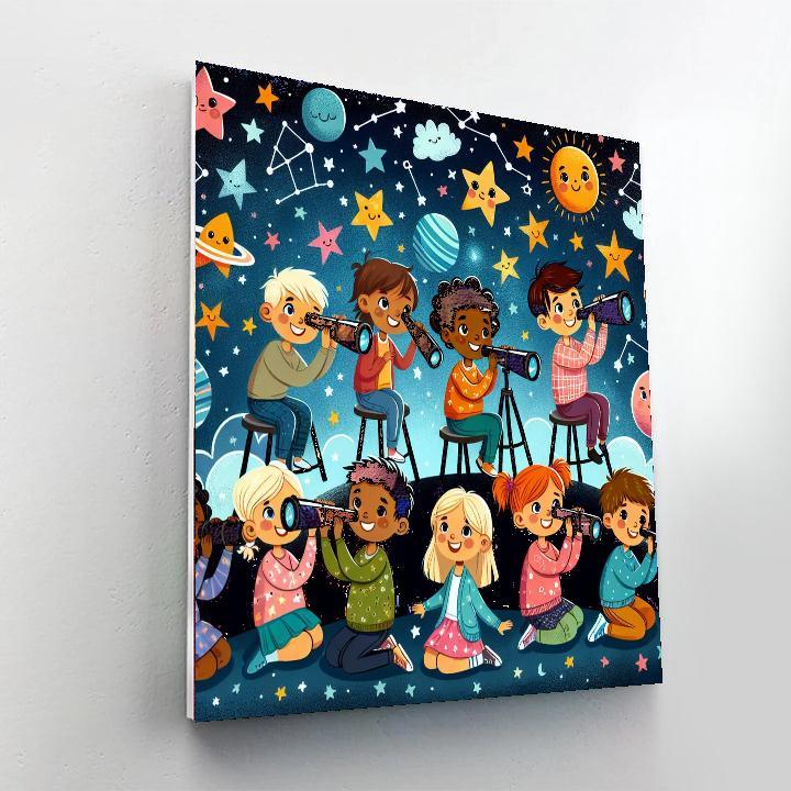 Stargazer's Wonderland For Kids Numbered Painting Kits