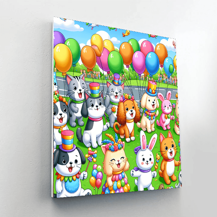 Fun Pet Parade Painting Number Kit