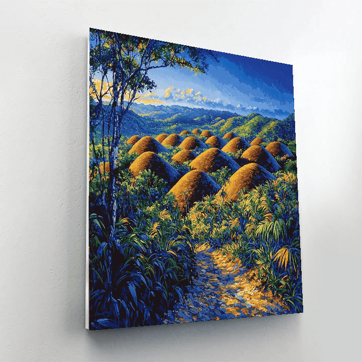 Chocolate Hills - Philippines Numbered Painting Kits