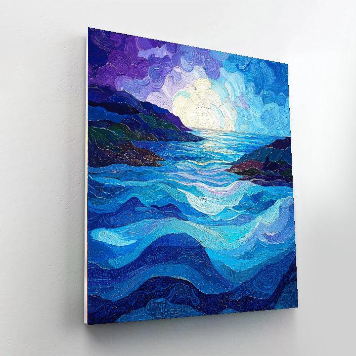 Georges Seurat Inspired Luminous Lagoon  Paint By Numbers Art