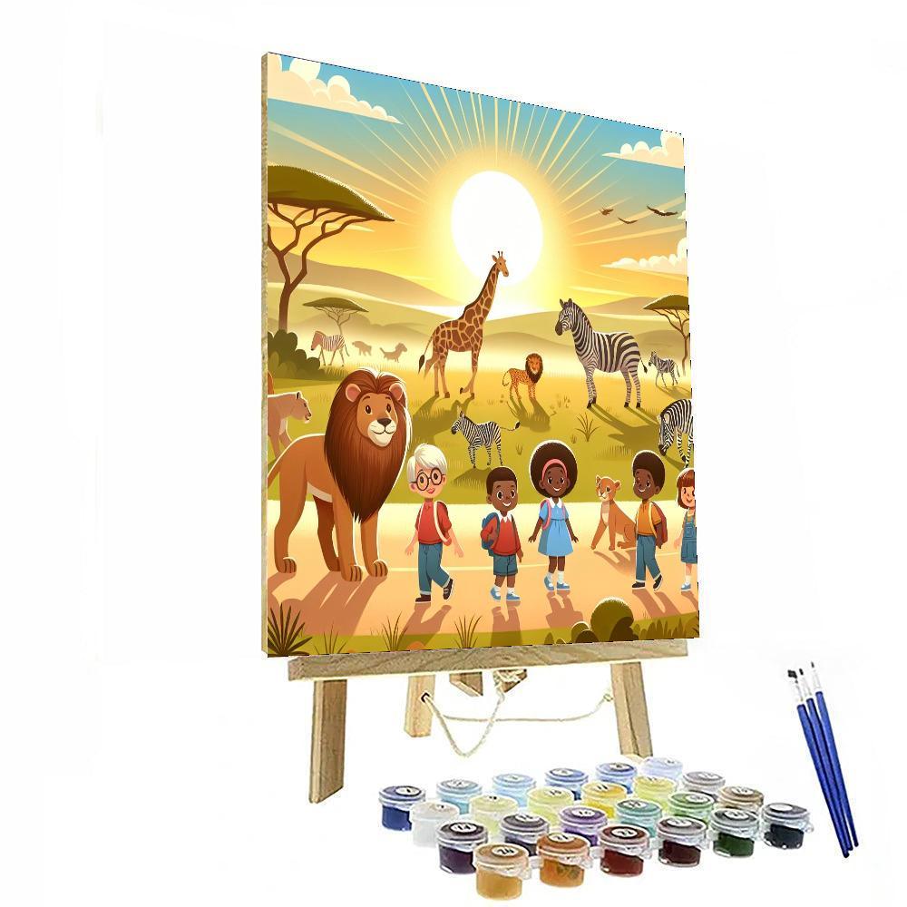 Sunrise Safari Excursion Paint By Color