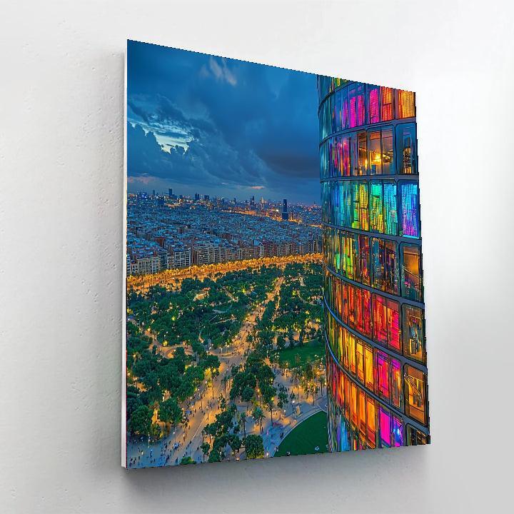 Torre Agbar - Barcelona Paint By Number