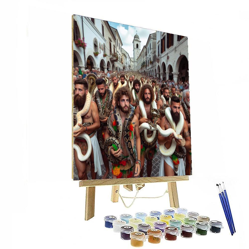 Festa Dei Serpari - Italy Number Painting