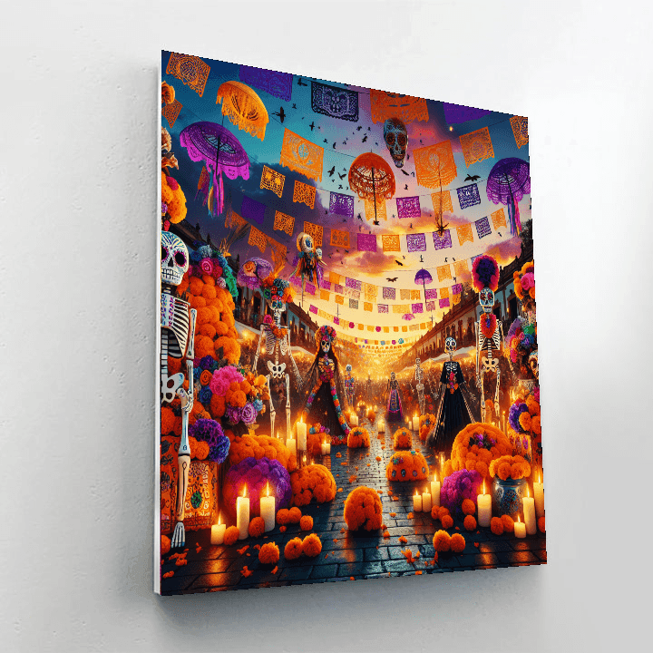 Day Of The Dead Festival - Oaxaca, Mexico Number Painting