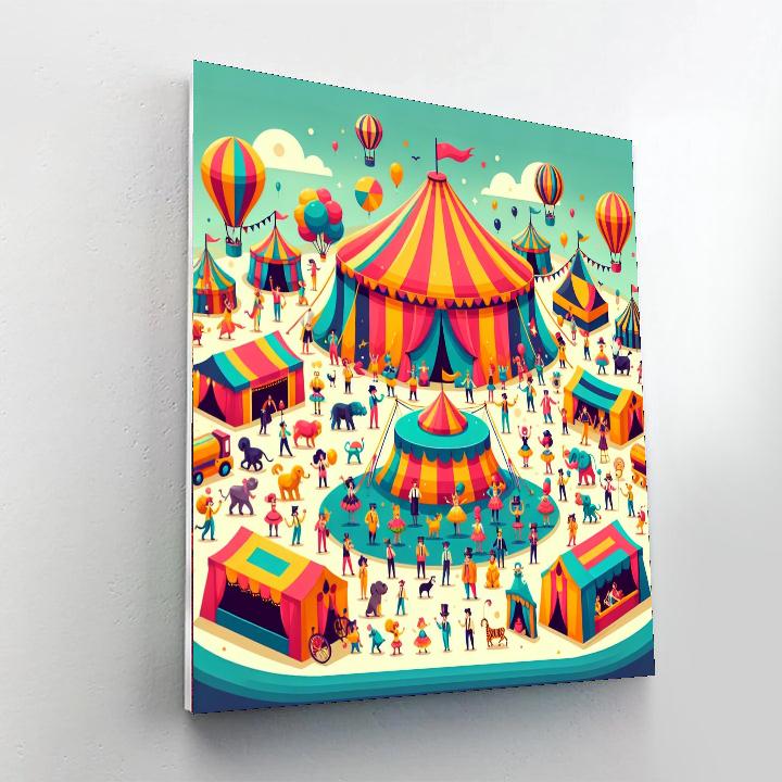 Circus Wonder Spectacle Painting By Numbers Kit