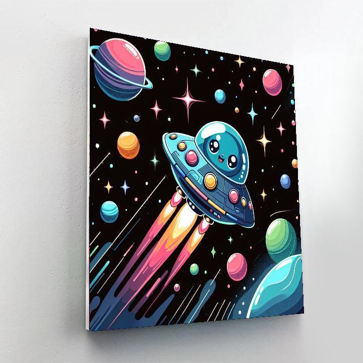 Exciting Outer Space Adventure Paint By Number
