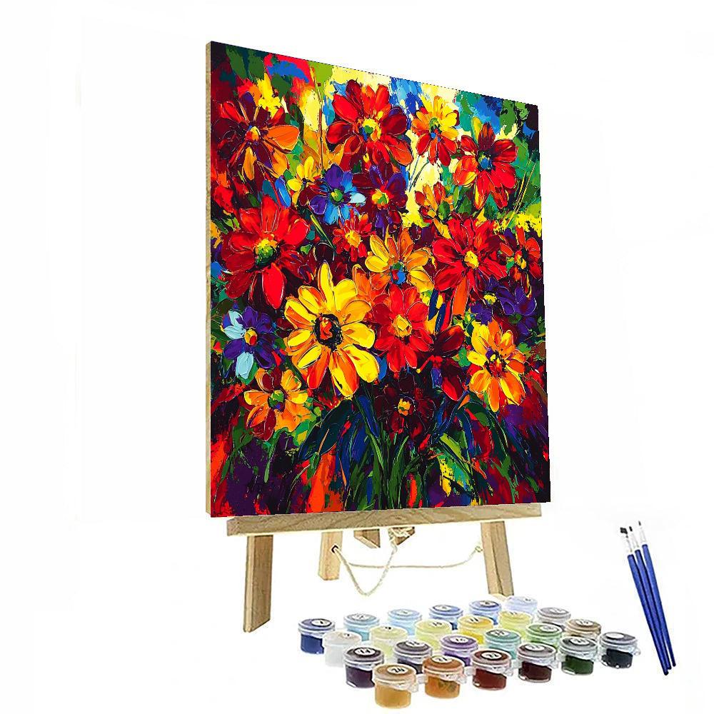 Frida Kahlo Inspired Emotional Blossoms  Painting By Numbers Kit
