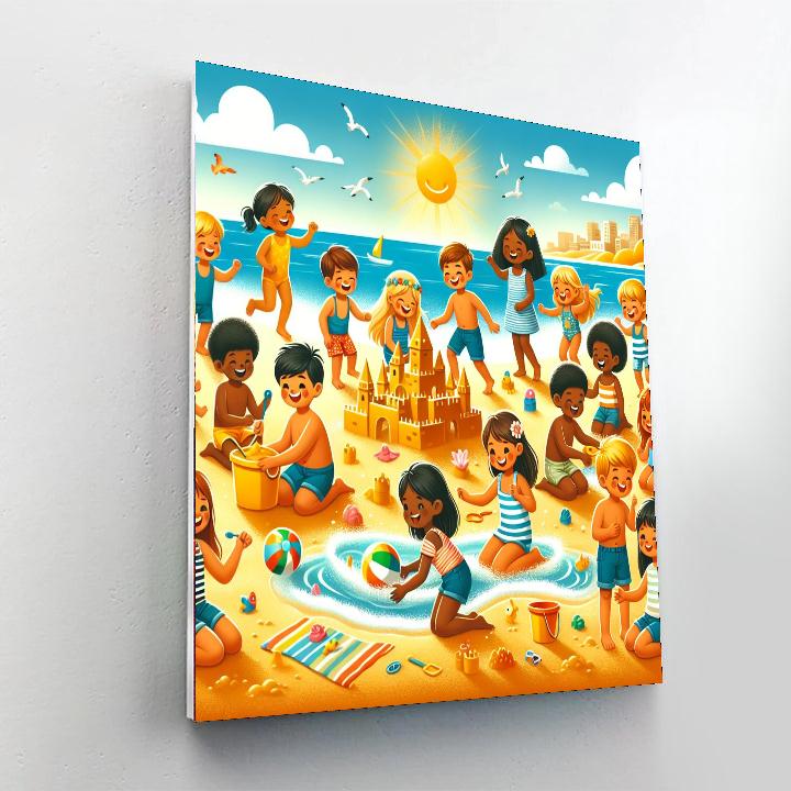 Joyful Beach Bash Numbered Painting Kits