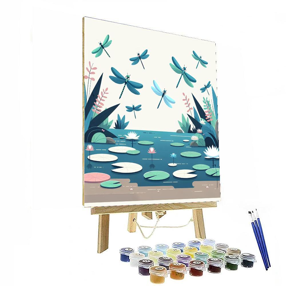Daring Dragonfly Adventure Painting Number Kit