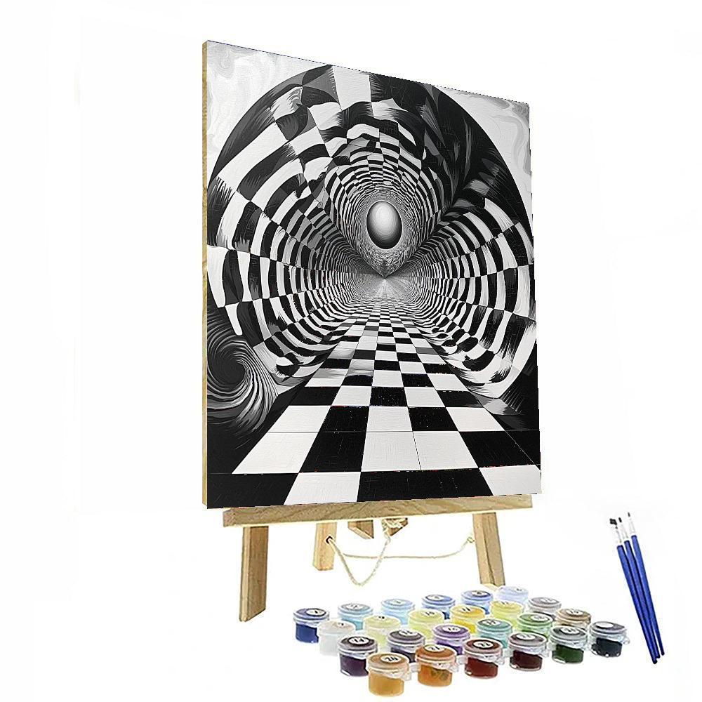 M.C. Escher Inspired Fractal Dreamscapes  Numbered Painting Kits