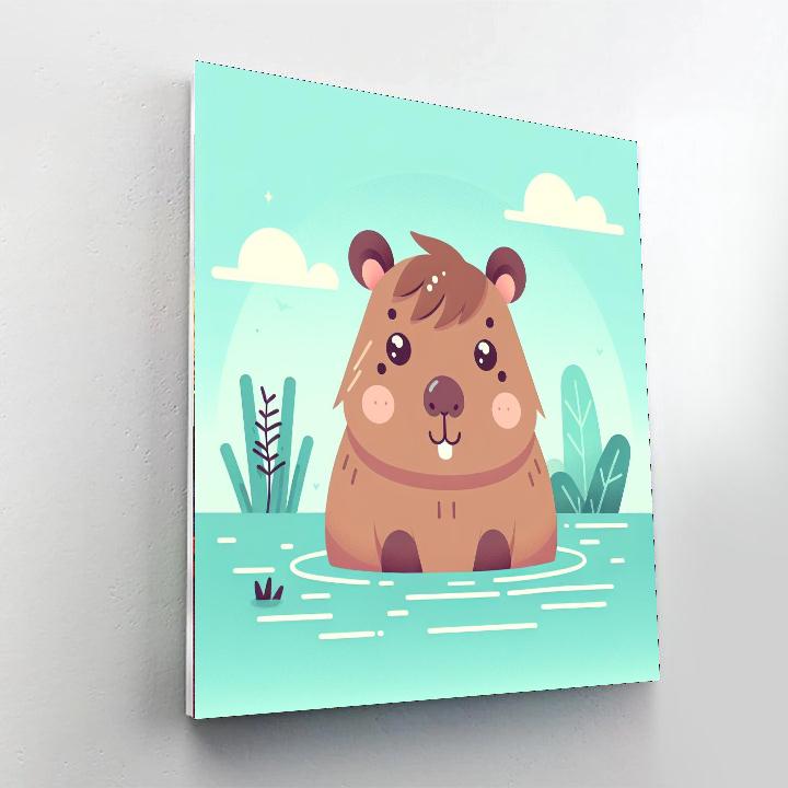 Curious Capybara Paint By Number