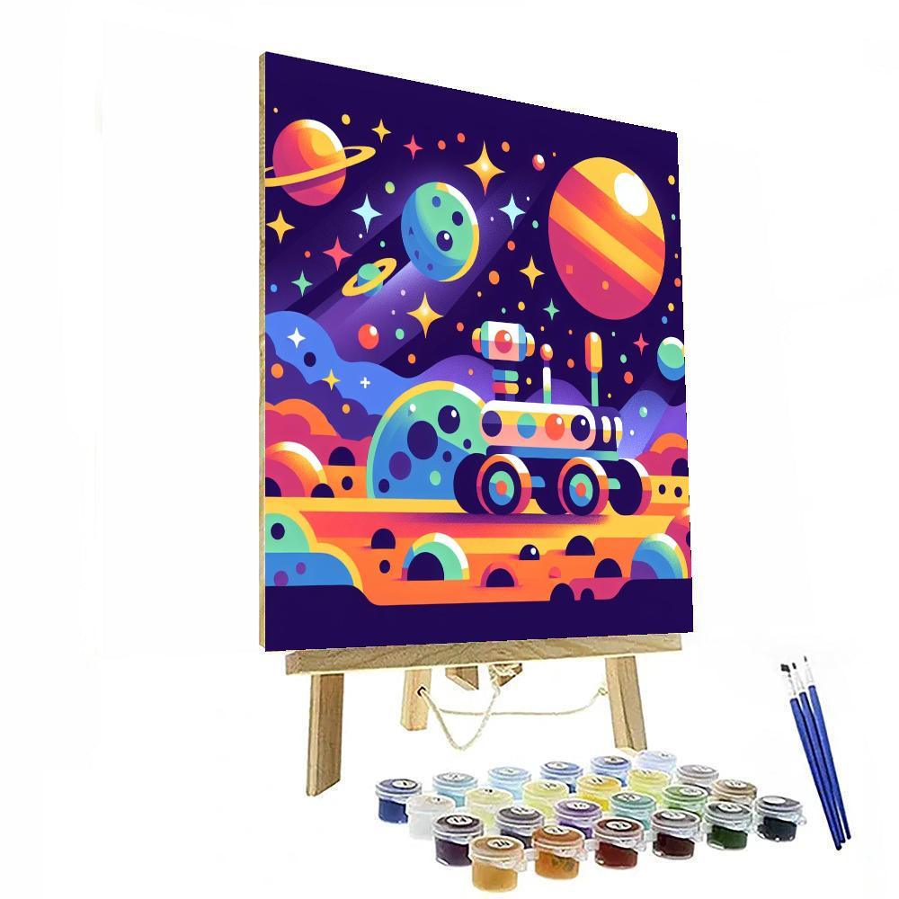 Space Rover Journey Paint By Color